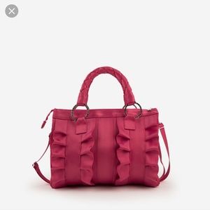 Harvey's lola ruffle satchel bag